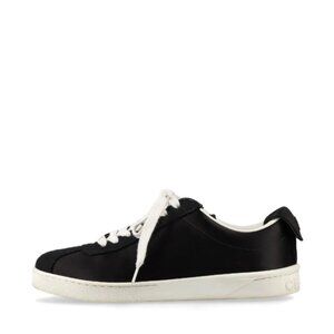Chanel CC Logo Satin Sneakers Black